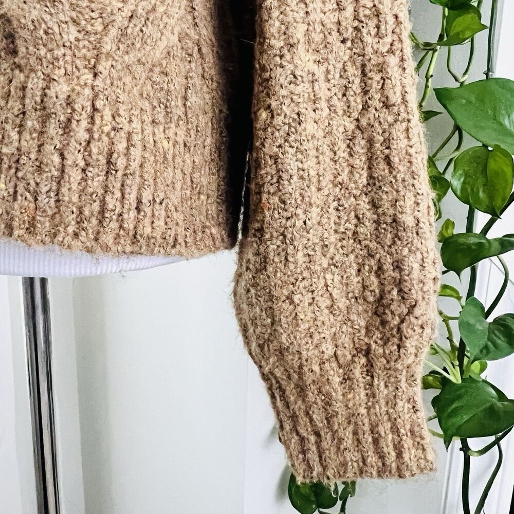 Universal Thread Brown Thick Chunky Cable Knit Ea… - image 5